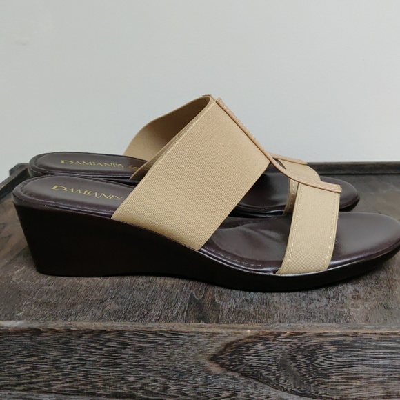 Italian Low Wedge Spring Sandal- SIZE 8 & 9 ONLY - Picture 2 of 5